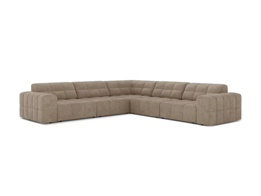Jennifer — Corner Sofa (285x285x78 cm) Dark Beige (Eden 4 Beige)