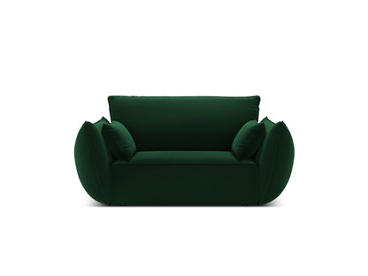 Kaelle — Armchair Bottle Green (Bluvel 78) Black Plastic