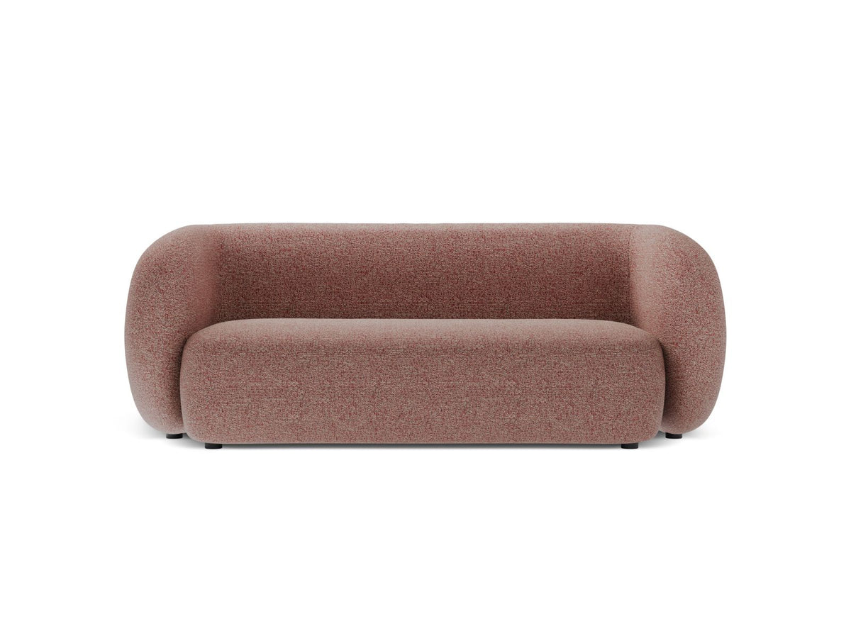 Kate — Sofa Pink Melange (Puente 68) Black Plastic