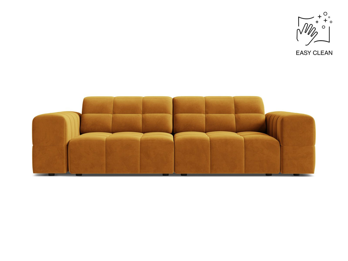 Jennifer — Sofa Yellow (Venus 2917) Black Plastic