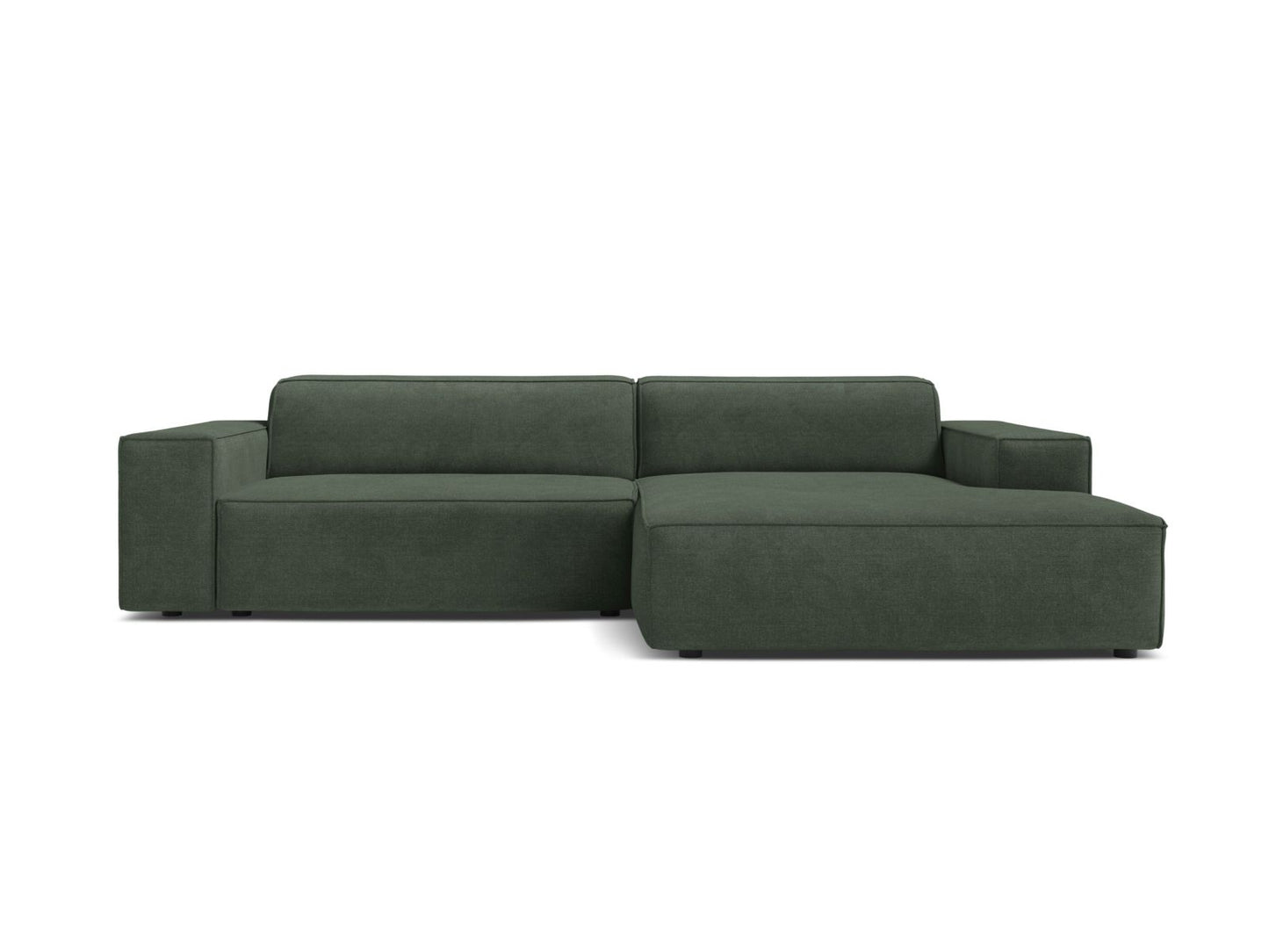 Jodie — Corner Sofa (224x162x77 cm) Moss Green (Liberty 12) Right