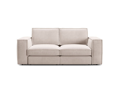 Pola — Sofa Beige (Salvador 1) Black Plastic