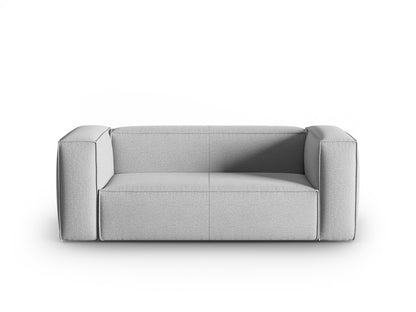 Mackay — Sofa Grey (Bubble 6) Black Plastic