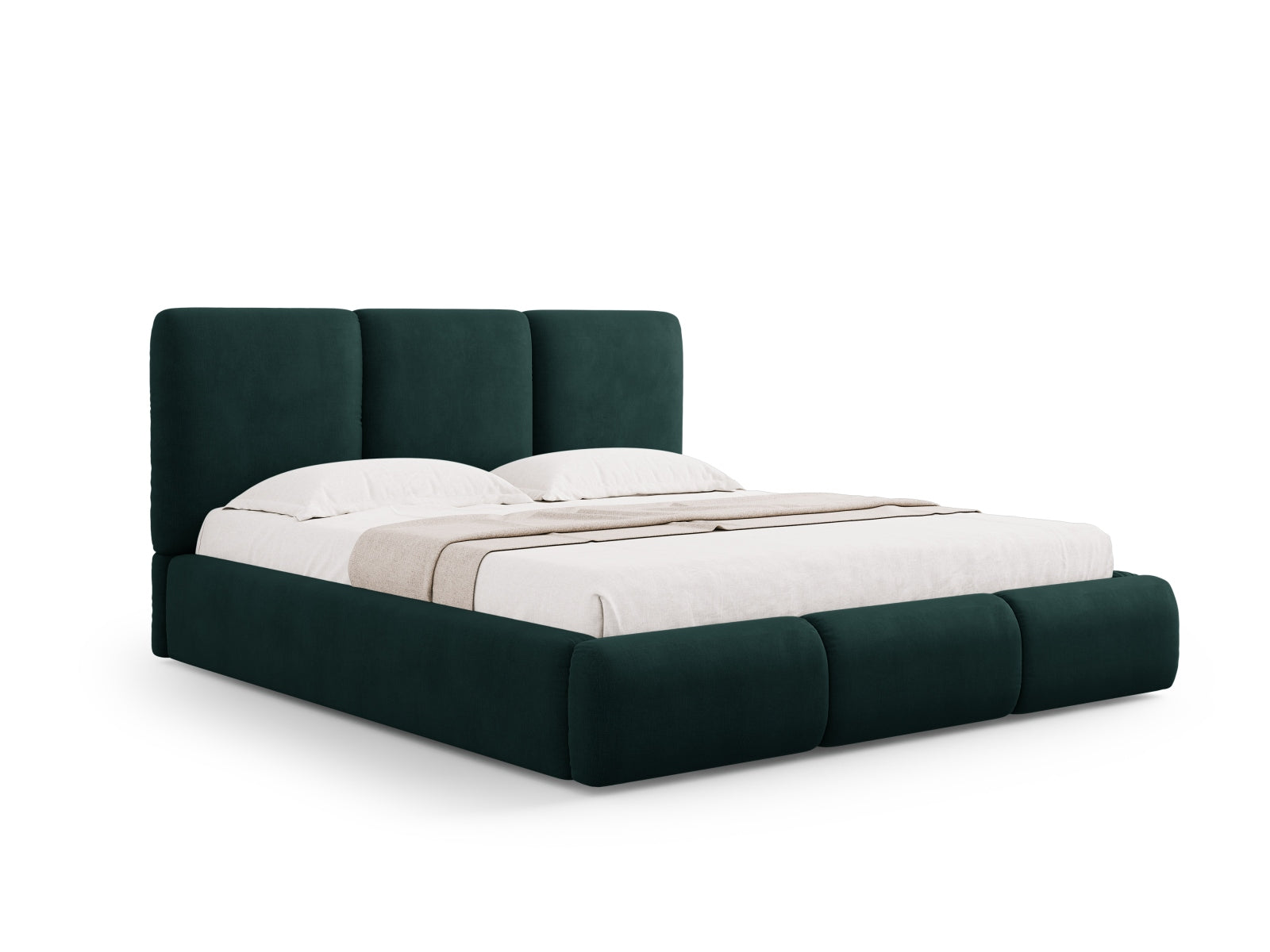 Nicolas — Voodi Bottle Green (Rebel 16) Must plastik