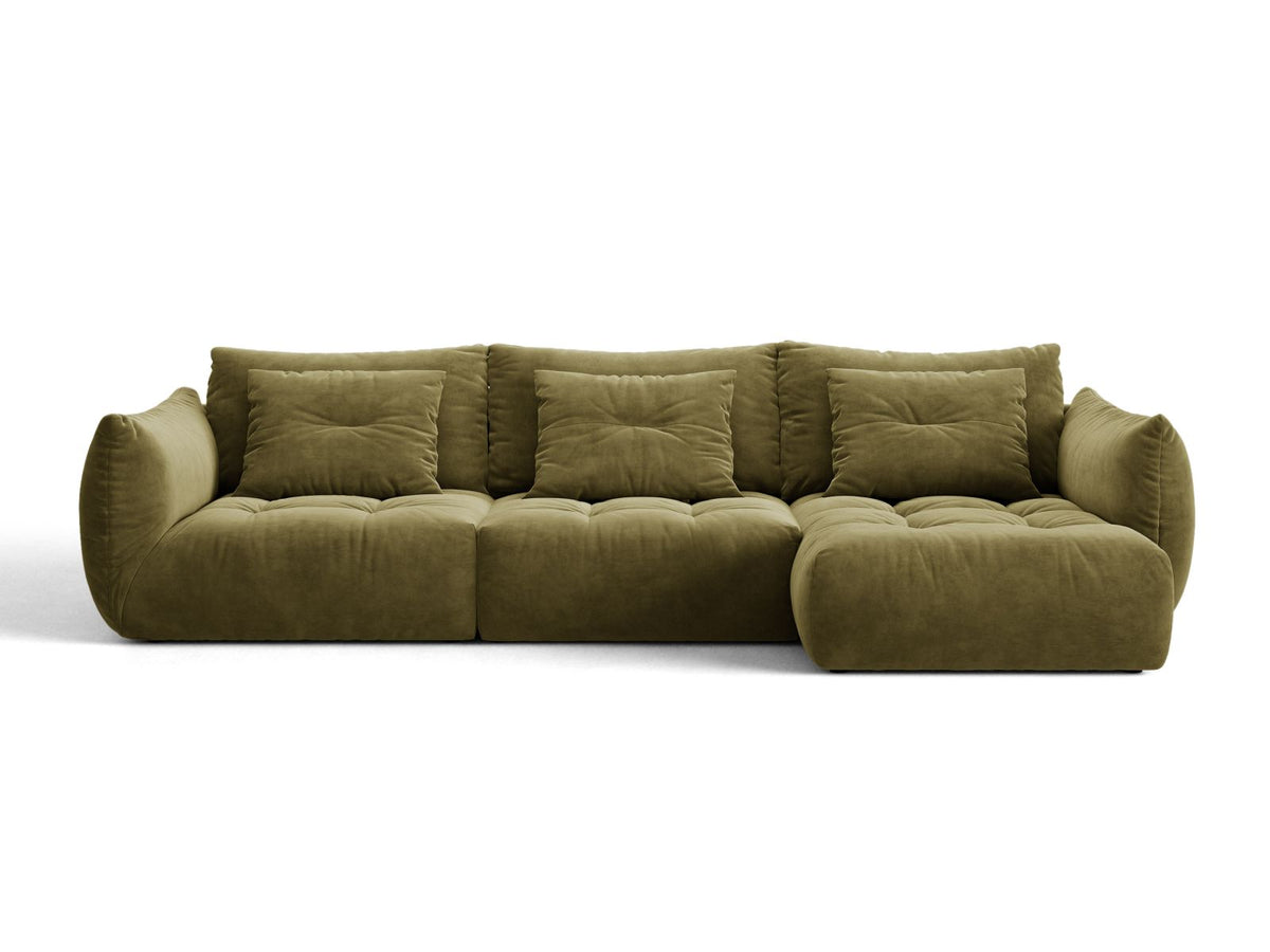 Bloom — Corner Sofa (327x152x97 cm) Light Green (Casino Forest) Right