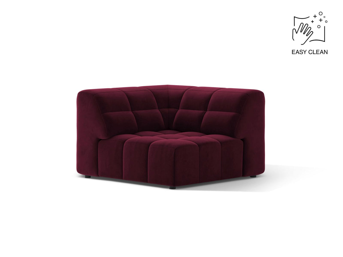 Jennifer — Modular Sofa (99x99x78 cm) Burgundy (Venus 2932)