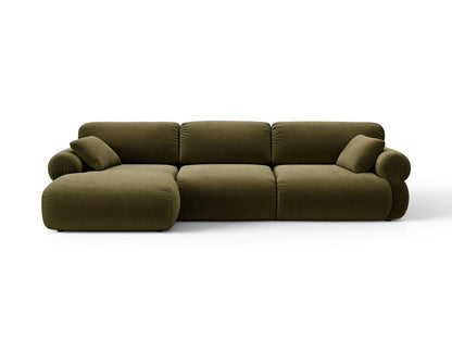 Ophelia — Corner Sofa (297x164x84 cm) Green (Salvador 8) Left