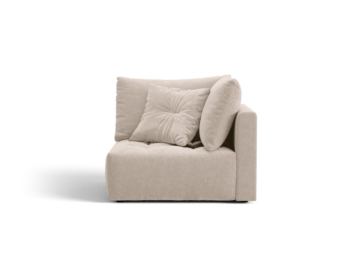 Bloom — Modular Sofa Light Beige (Wind 05) Black Plastic