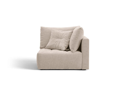Bloom — Modular Sofa Light Beige (Wind 05) Black Plastic