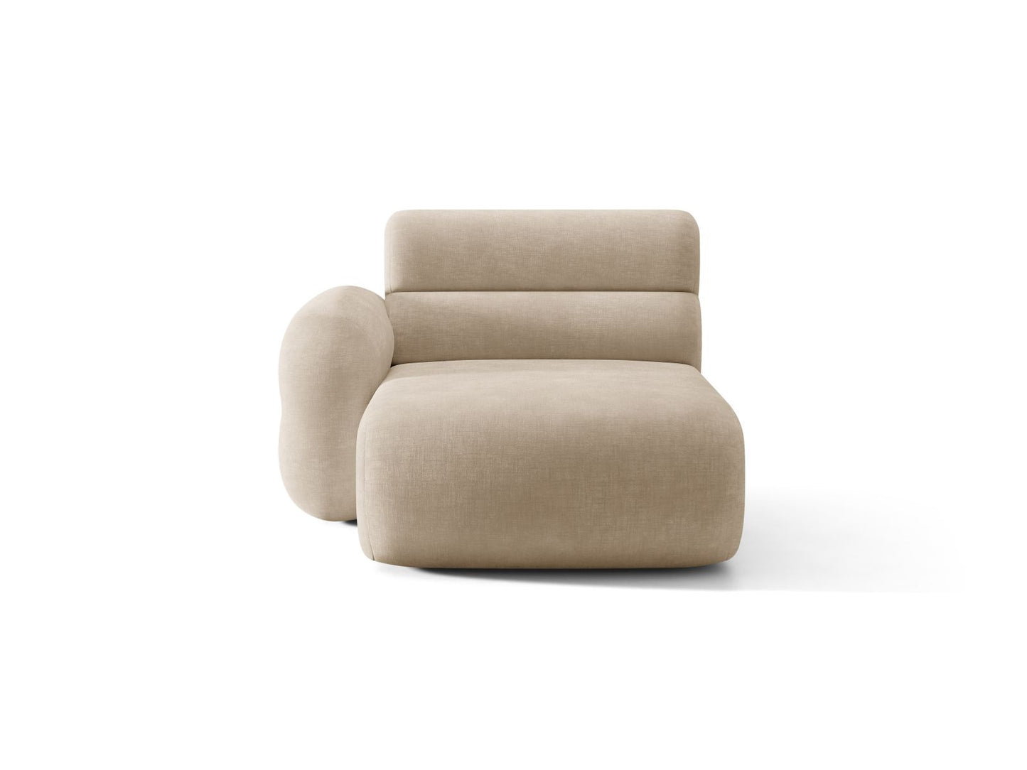 Neo — Chaise Longue (110x165x83 cm) Dark Beige (Golden 21) Left