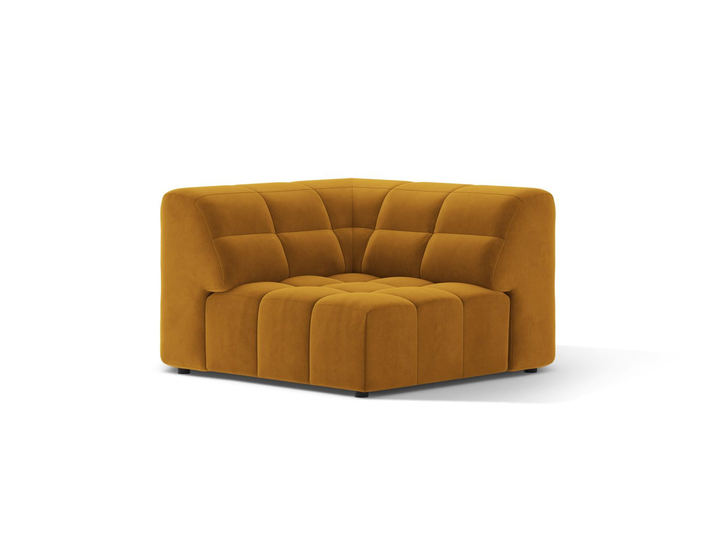 Jennifer — Modular Sofa (99x99x78 cm) Yellow (Bluvel 68)