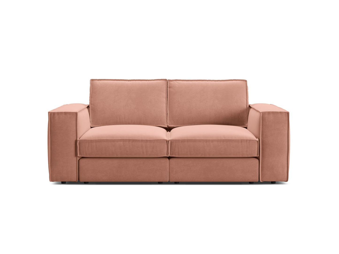 Pola — Sofa Pink (Salvador 11) Black Plastic