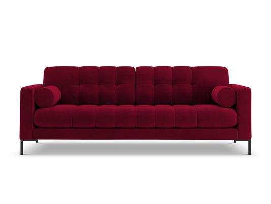 Bali — Sofa Red (Bluvel 59) Black Metal