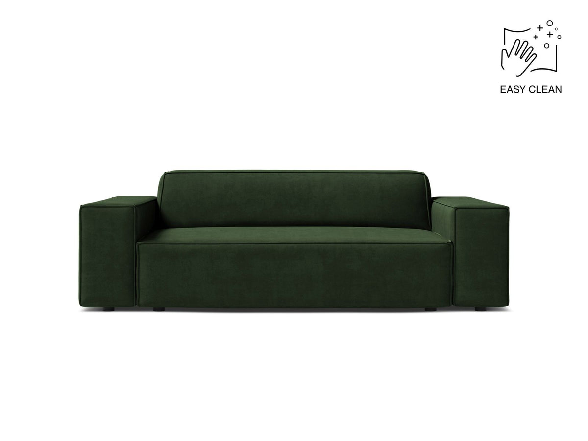 Jodie — Sofa Bottle Green (Venus 2940) Black Plastic