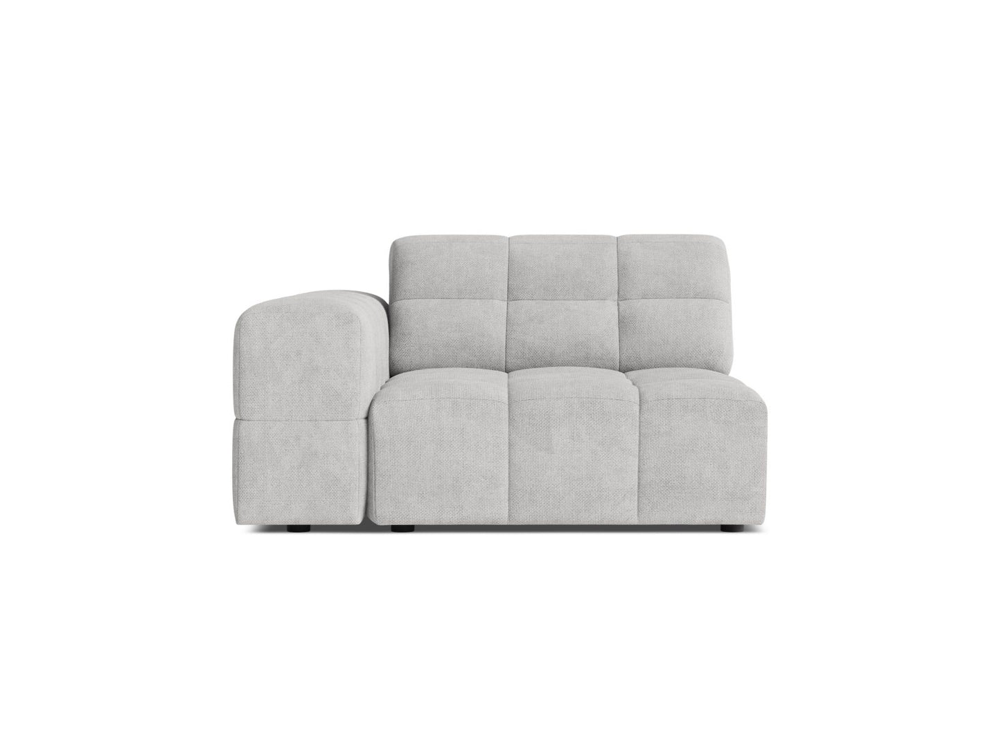 Jennifer — Modular Sofa (106x102x78 cm) Silver (Eden 17 Silver) Left