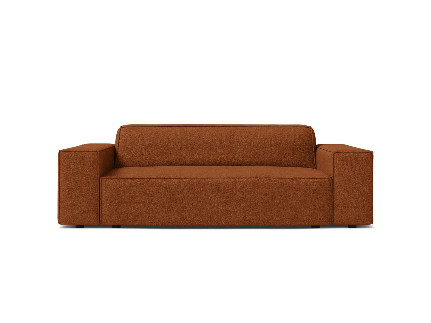Jodie — Sofa Terracotta (Baloo 2078) Black Plastic