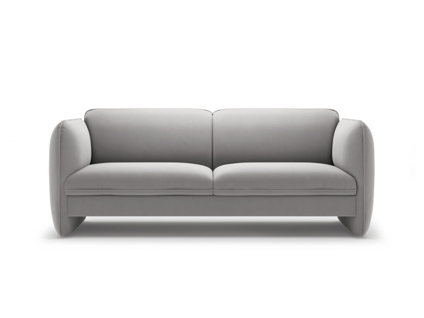Georgia — Sofa (204x90x80 cm) Light Grey (Magic Velvet 2239)