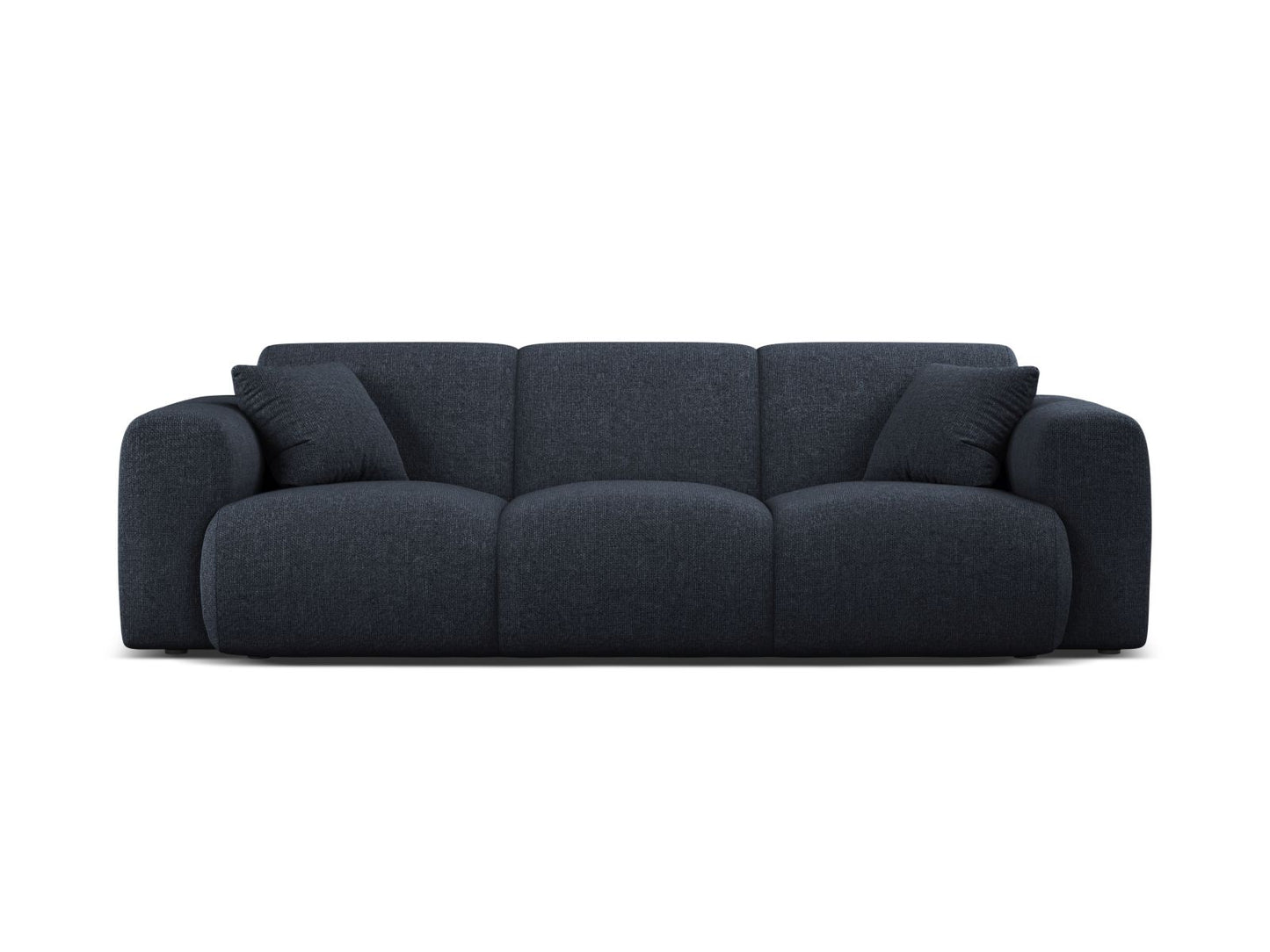 Molino — Sofa Navy Blue (Eden 16 Deep Blue) Black Plastic