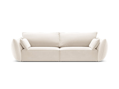 Kaelle — Sofa Light Beige (Bluvel 22) Black Plastic