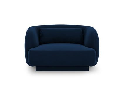 Tulum — Armchair Royal Blue (Bluvel 86) Black Plastic