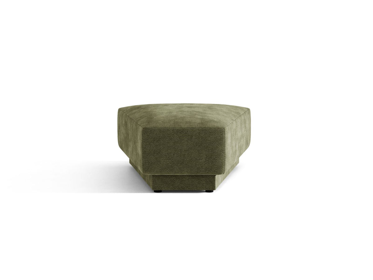 Miley — Pouf Green (Eden 12 Olive) Black Plastic