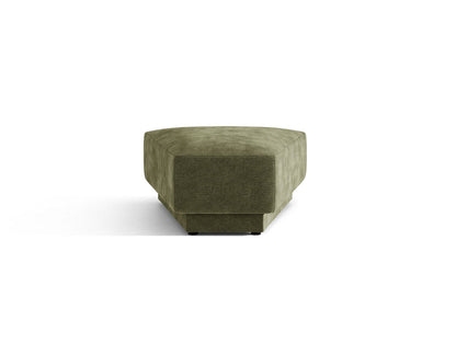 Miley — Pouf Green (Eden 12 Olive) Black Plastic