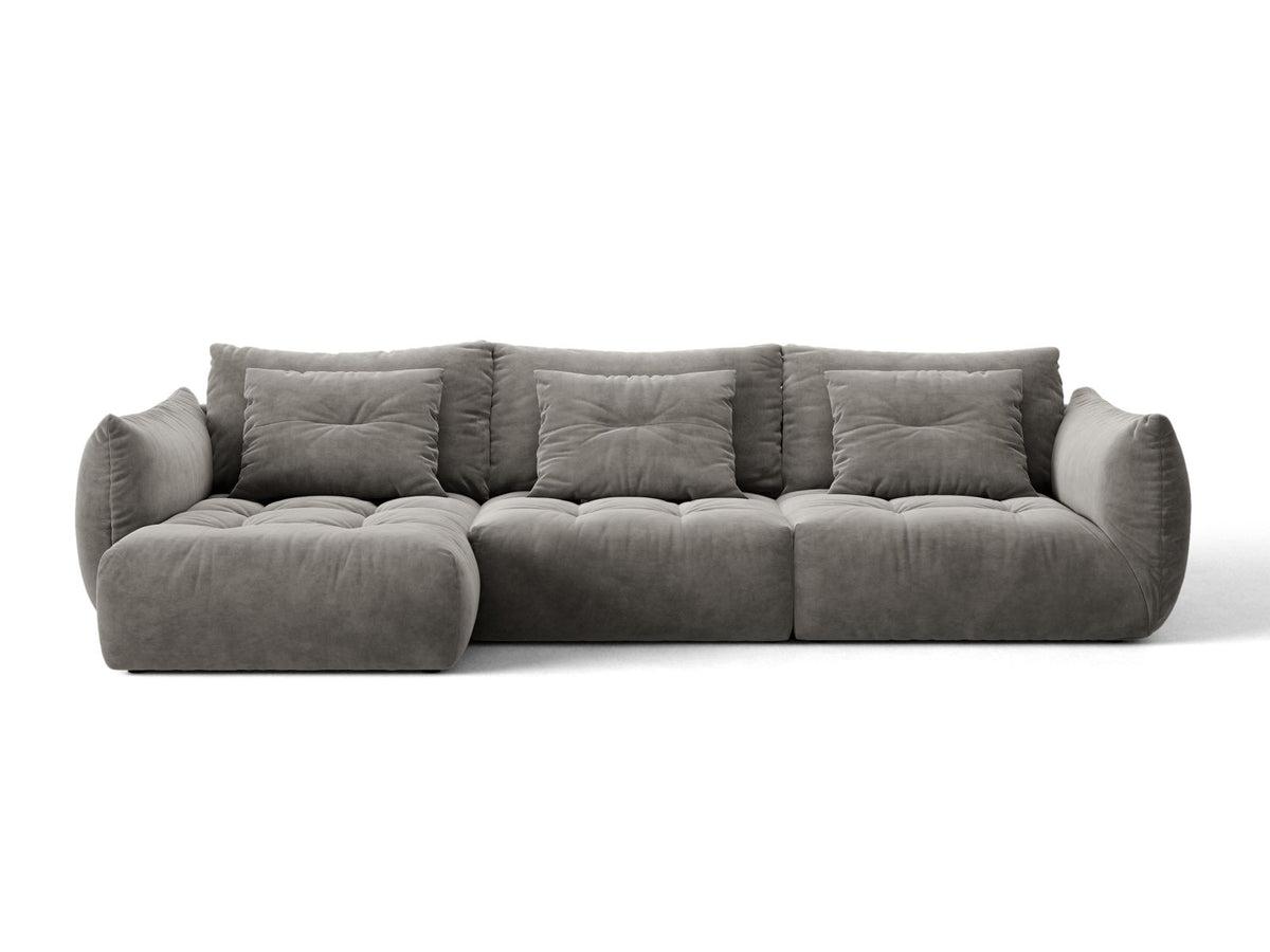 Bloom — Corner Sofa (327x152x97 cm) Grey (Casino Stone) Left