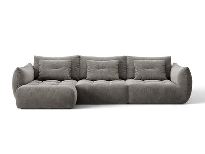 Bloom — Corner Sofa (327x152x97 cm) Grey (Casino Stone) Left