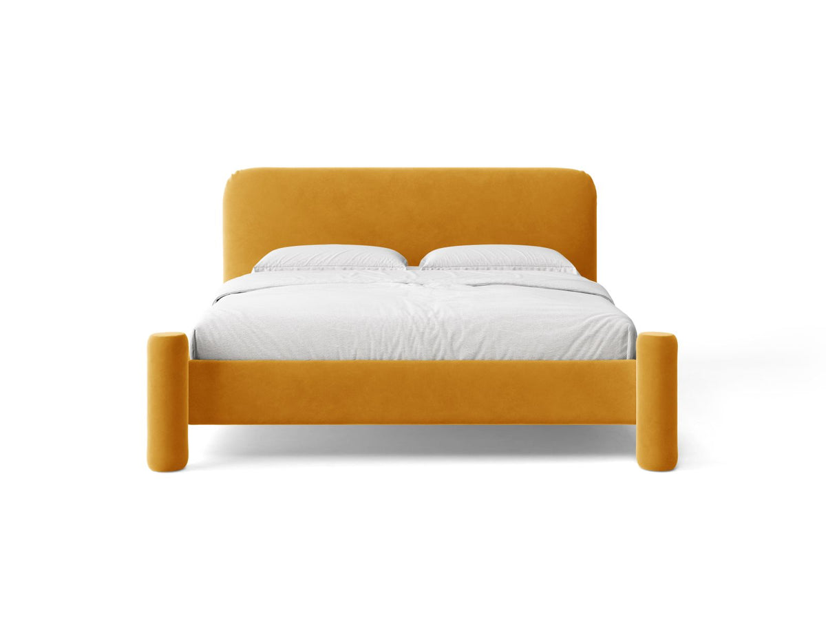 Vera — Bed (184x223x100 cm) Yellow (Casino Mostaza)