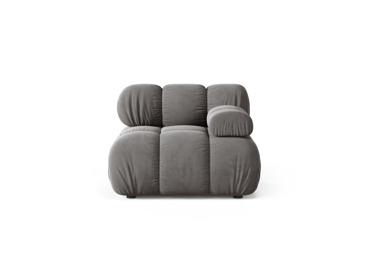 Bellis — Modular Sofa (94x94x70 cm) Light Grey (Bluvel 13) Right