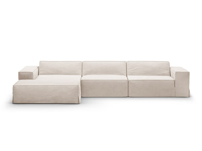 Jodie — Corner Sofa (284x162x77 cm) Beige (LINS 22) Left