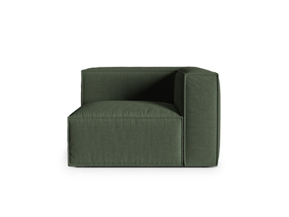 Nuria — Modular Sofa Moss Green (Liberty 12) Black Plastic