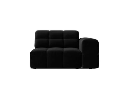 Jennifer — Modular Sofa (106x102x78 cm) Black (Bluvel 19) Right
