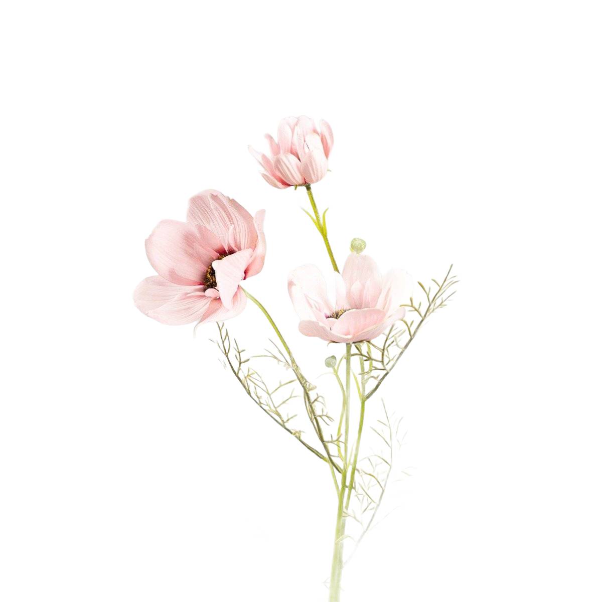 EMRA Pink Poppies Artificial Branch 76 cm