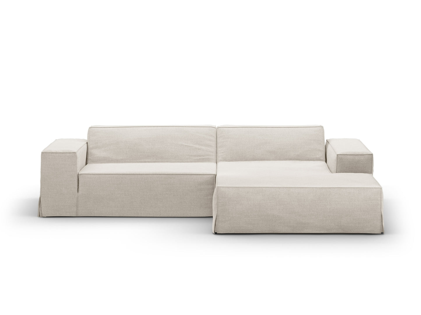 Jodie — Corner Sofa (224x162x77 cm) Natural (LINS 04) Right
