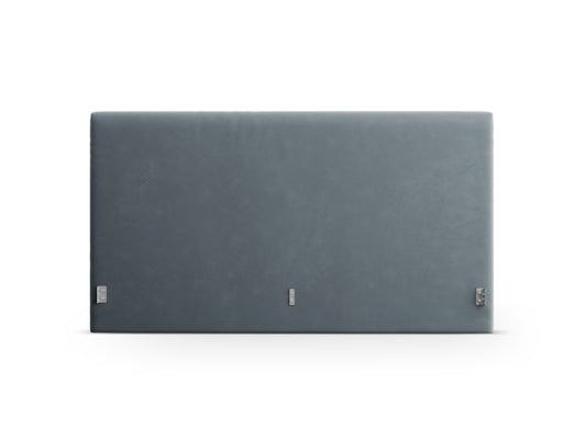 Remo — Headboard Light Blue (Bluvel 06) Black Plastic