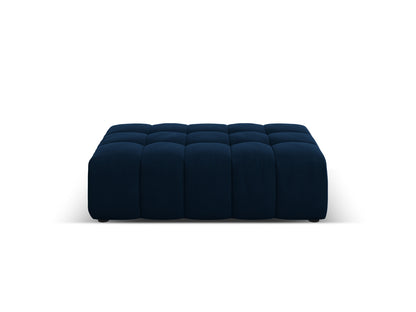 Chicago — Pouf Royal Blue (Bluvel 86) Black Plastic