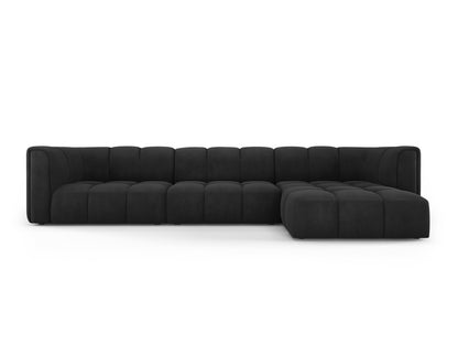 Moritz — Corner Sofa Black (Rebel 1) Black Plastic Left