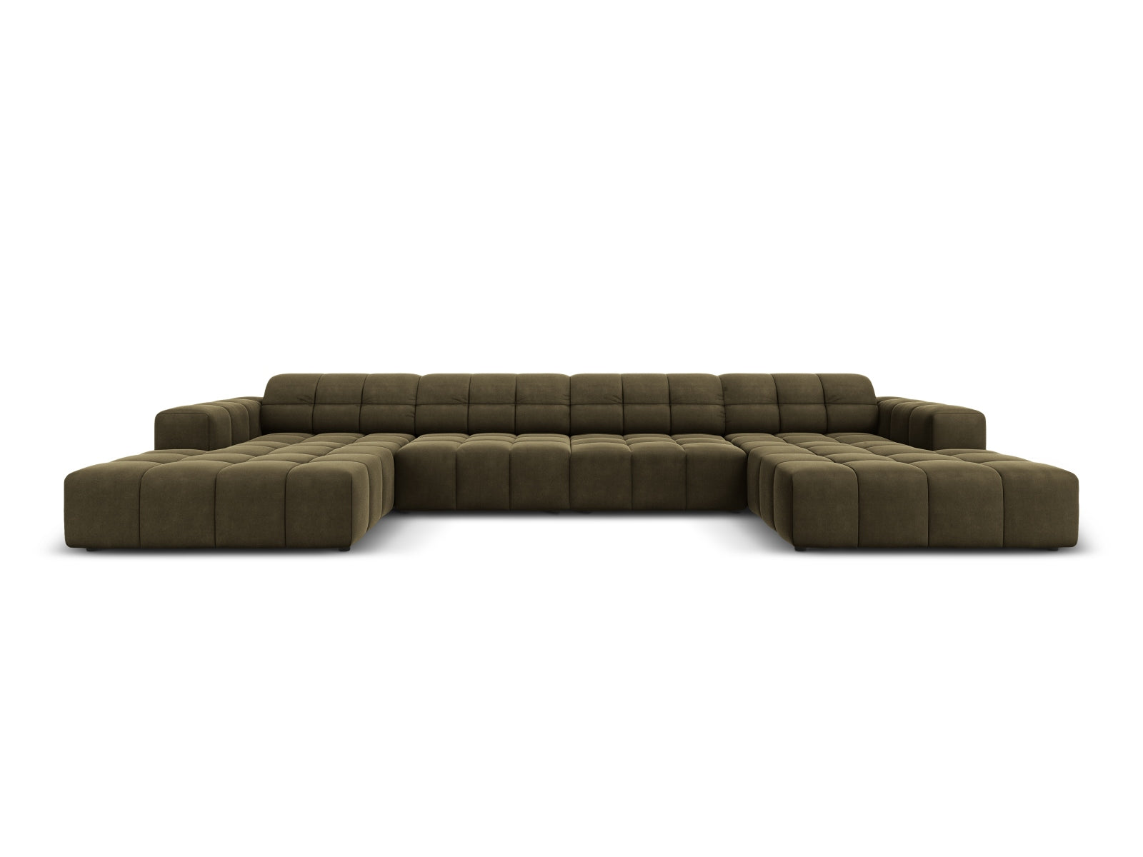 Chicago — Panoramic Sofa Green (Bluvel 77) Must plastik