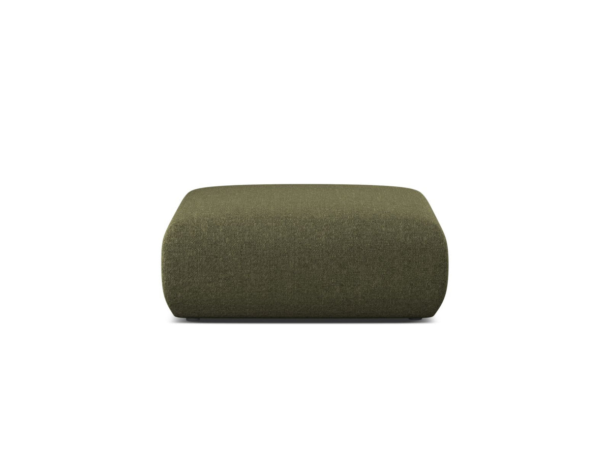Molino — Pouf Green (Eden 12 Olive) Black Plastic