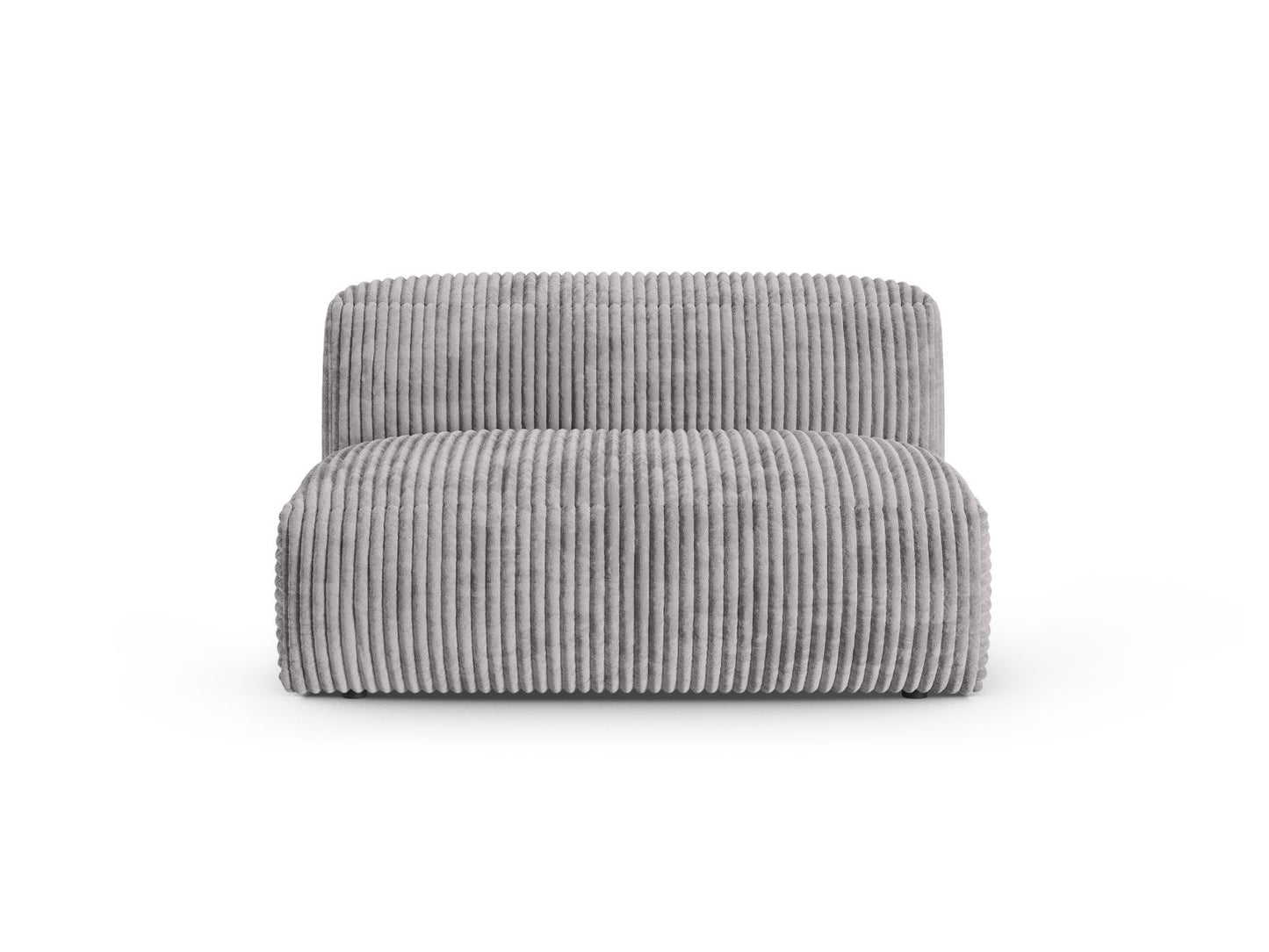 Martina — Modular Sofa Light Grey (Tilia 86) Black Plastic