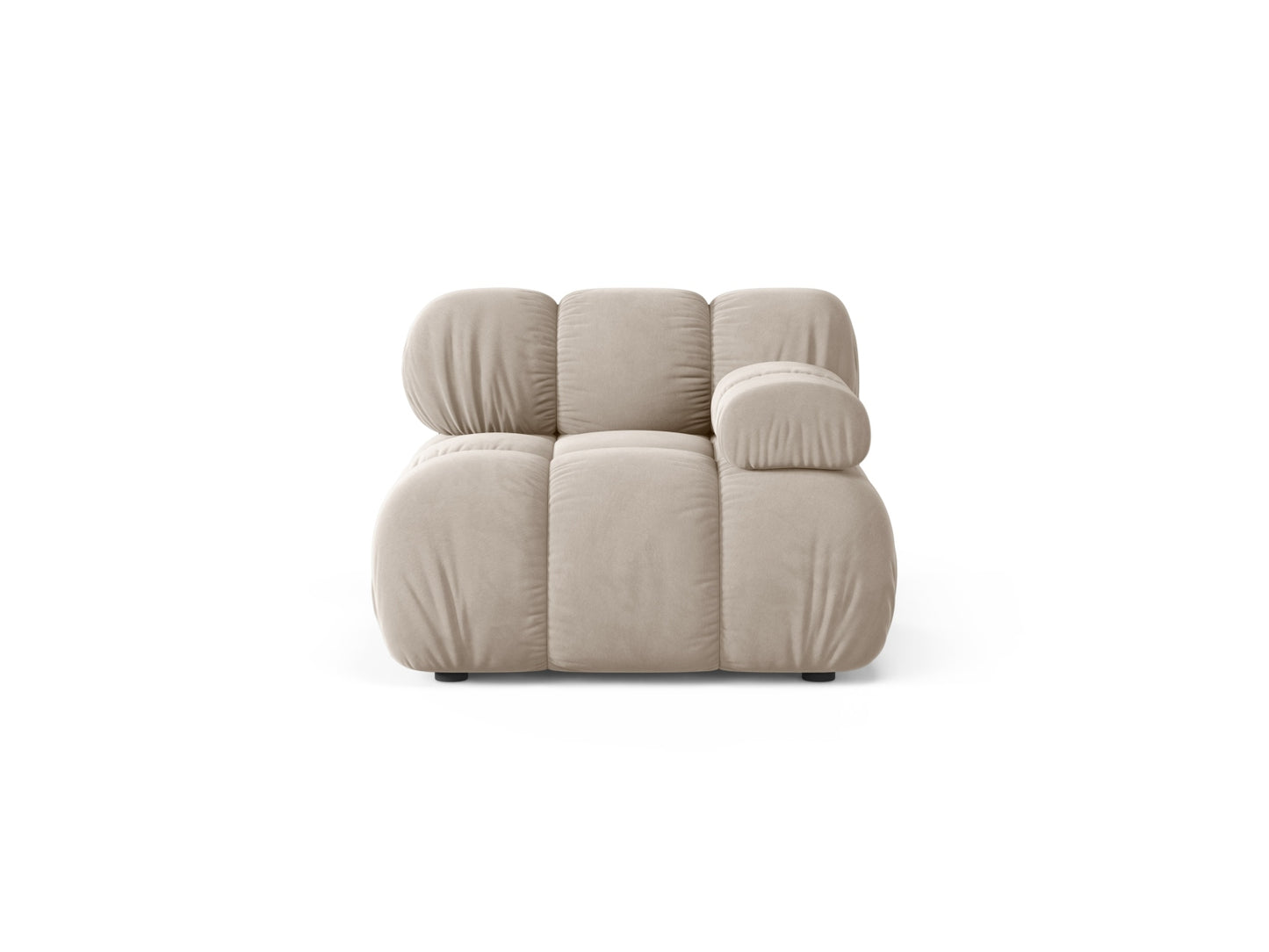 Bellis — Modular Sofa (94x94x70 cm) Dark Beige (Bluvel 30) Right