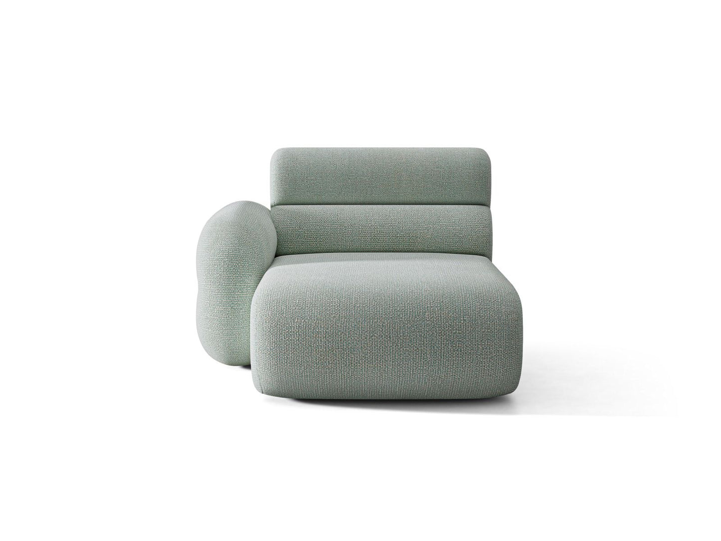 Neo — Chaise Longue (110x165x83 cm) Muted Blue (SILENCIO 72) Left