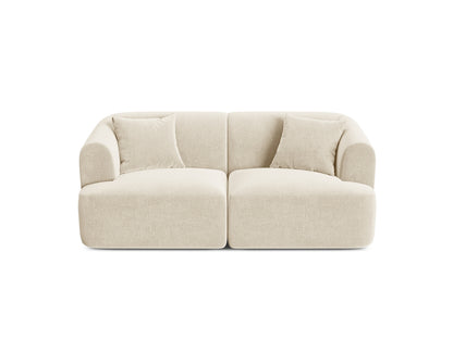 Campi — Sofa Light Beige (Vogue 1) Black Plastic