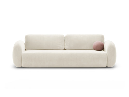 Tonale — Sofa Ivory (Magic Velvet 2256) Juoda plastikinė