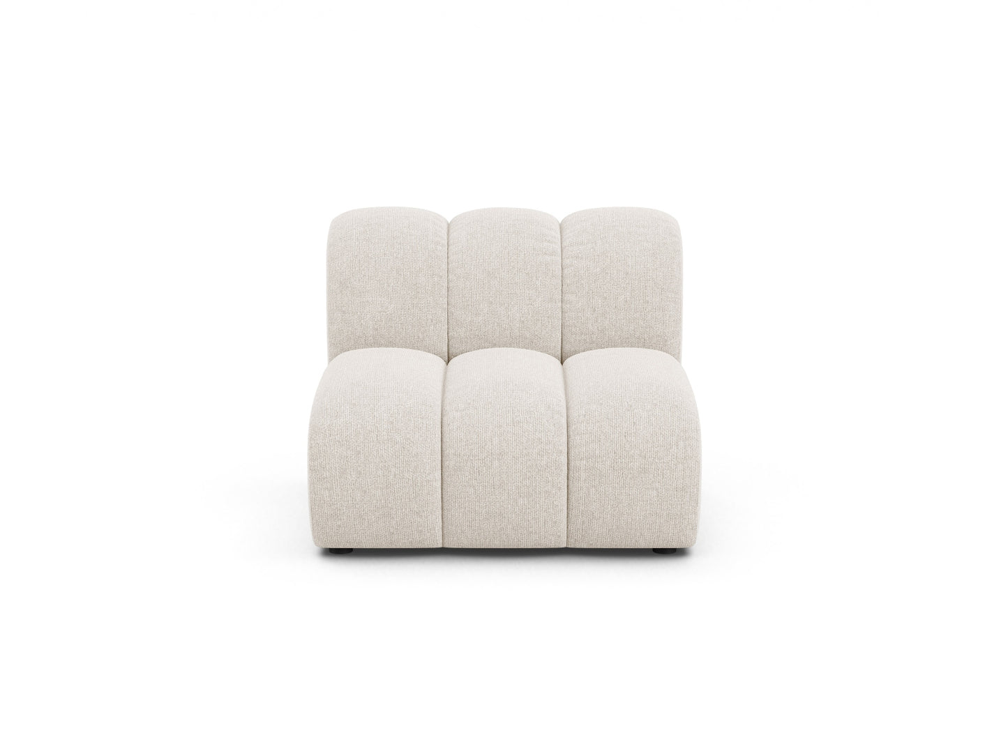 Lupine — Modular Sofa Light Beige (Eden 2 Pearl) Black Plastic