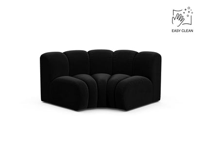 Lupine — Modular Sofa Black (Venus 2923) Black Plastic