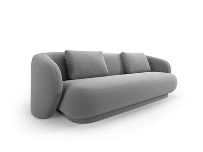Camden — Sofa Light Grey (Casino Ash) Black Plastic
