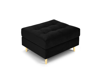 Aspen — Pouf Black (Salvador 19) Gold Metal