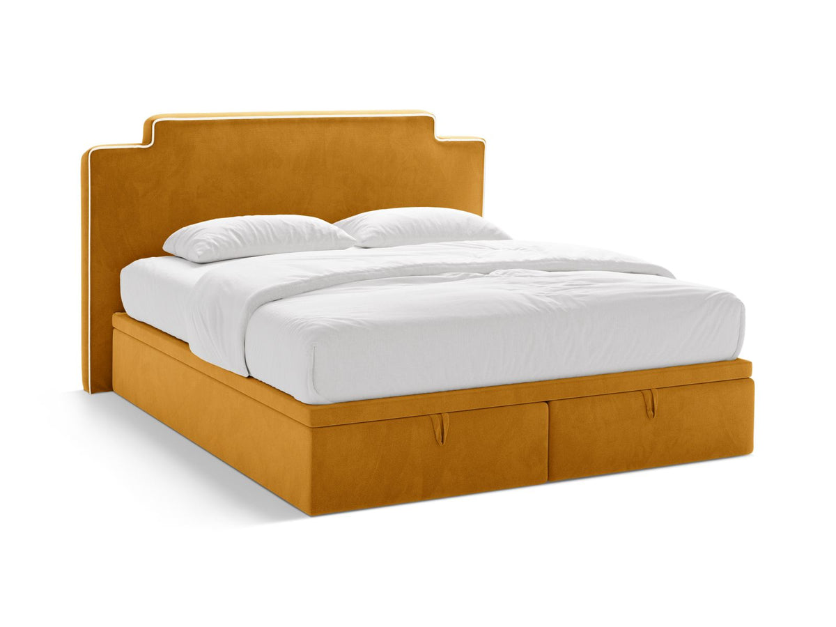 Princess — Bed (180x211x122 cm) Ivory && Mustard (Magic Velvet 2256 && Magic Velvet 2288)